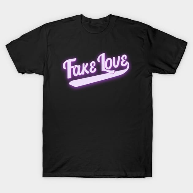 Fake love in purple lavender T-Shirt by PincGeneral